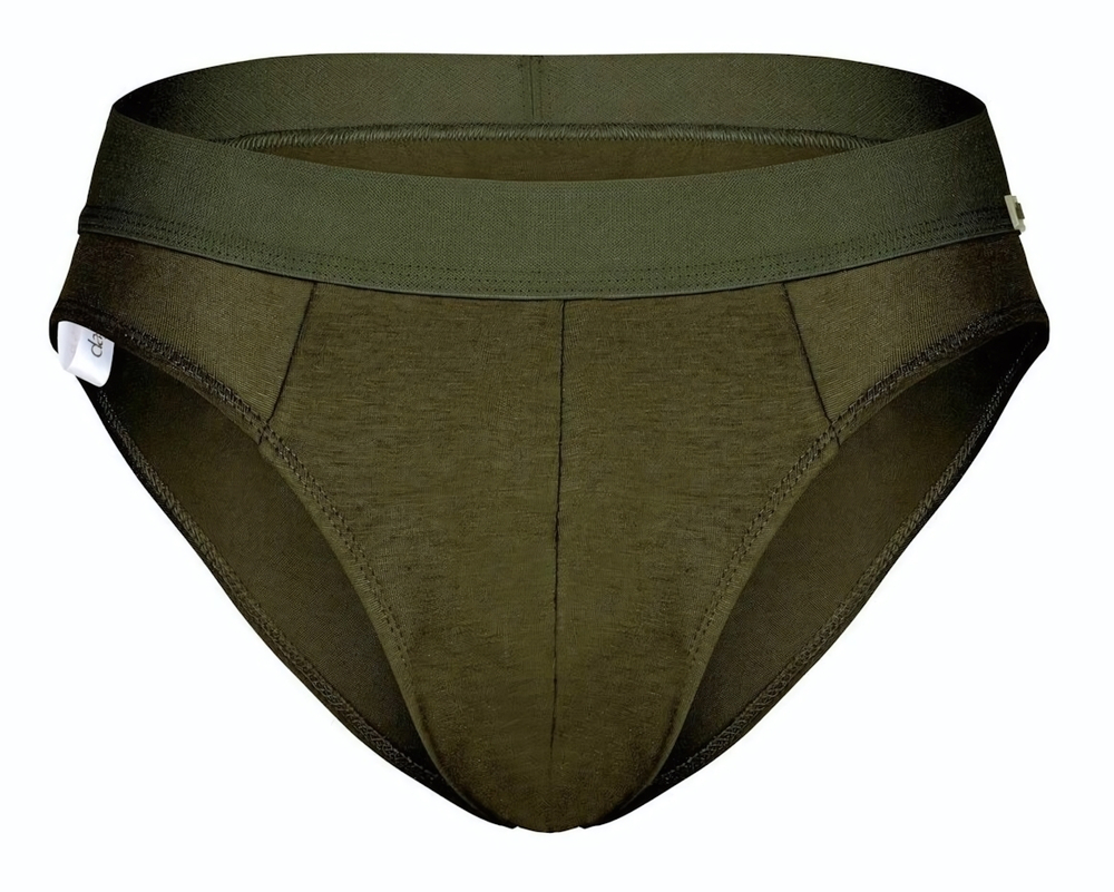 Бамбуковые трусы-брифы цвета хаки (Размер: S) (Цвет: хаки)