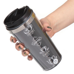 Термокружка нерж сталь, пластик, 0.42 л, Daniks, Кофе, FD-06-3