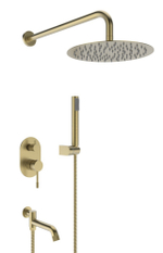 403564-S Встроенный смес для душа с 3-функ. (МАТ. ЗОЛОТО) ViEiR  (6/1шт)