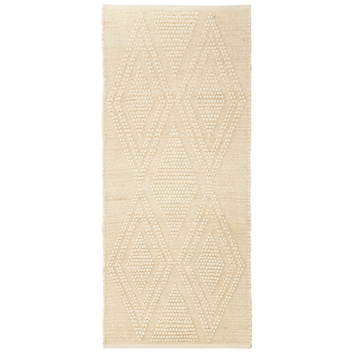 Ковер из шерсти и переработанного хлопка shillong из коллекции ethnic, 70x160см