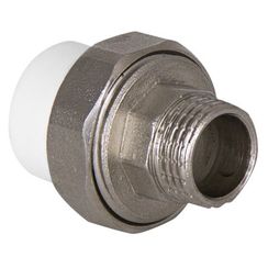 Муфта TEBO сер. PP-R комбин. разъемная (Американка) 20х1/2 НР O-ring (20/200), арт. 016022102