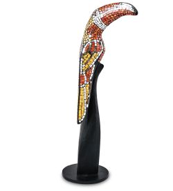 Decor and Gift 23-029-02 Н-р статуэток из трех «Тукан» дерево+стекл.мозаика (50,40,30 см)