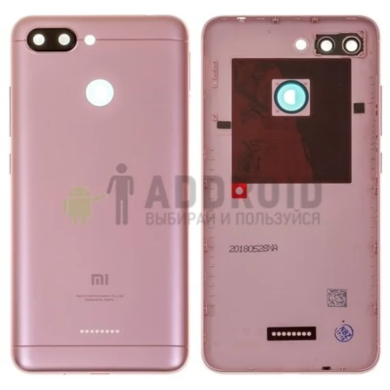 Задняя крышка для Xiaomi Redmi 6 (Pink)
