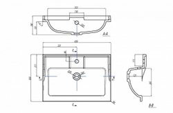 Раковина мебельная Акватон Фабиа 65