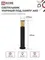 Светильник уличный напольный ТБУ AMBER-SP600-1xA60-BL алюминиевый 600мм черный IP54 IN HOME
