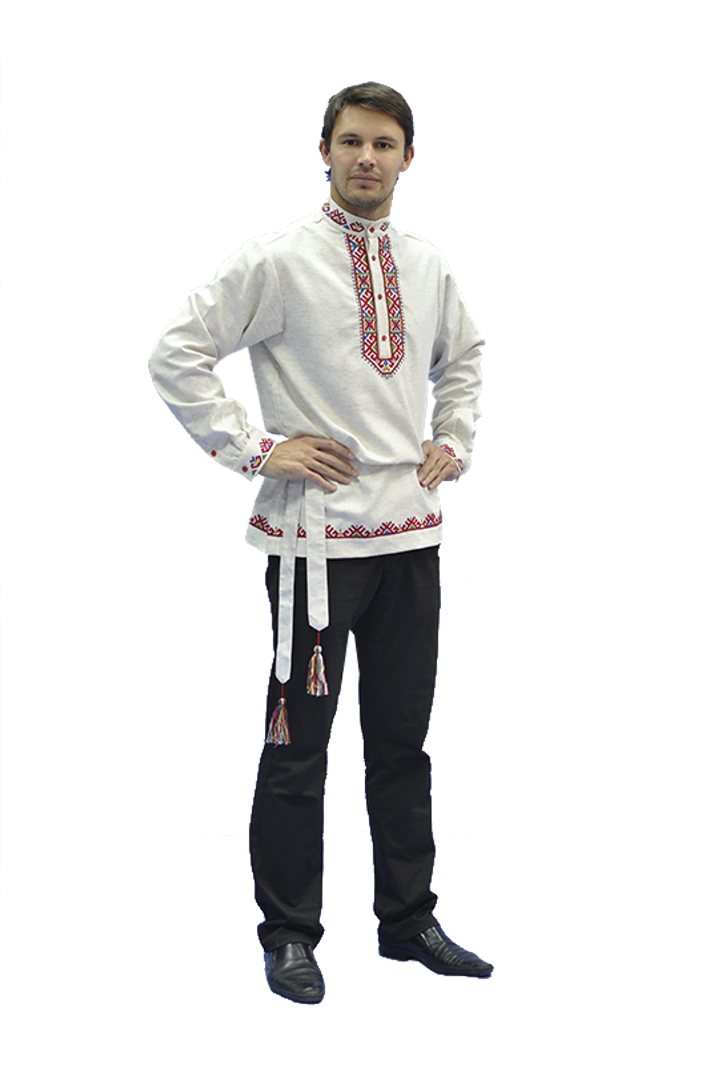 Рубашка мужская с поясом