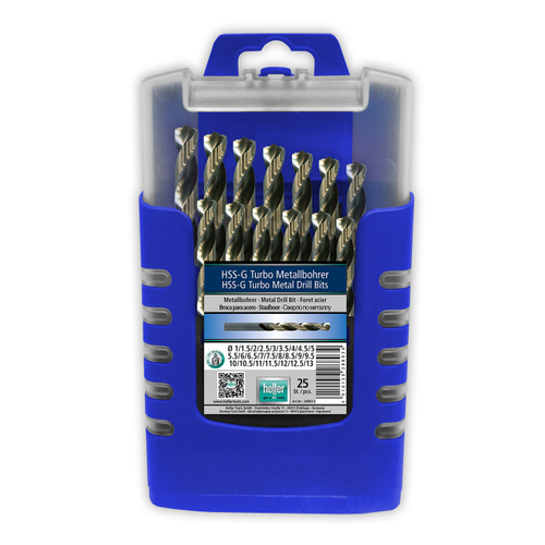Набор свёрл по металлу Heller HSS-G Turbo 1 — 13 мм 29385