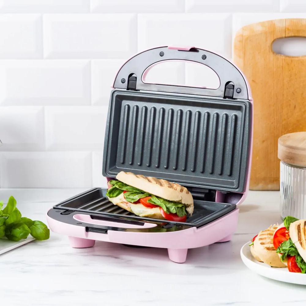 GreenChef Вафельница Green Chef 3 в 1 с тостером розовая EAN 4894871032835