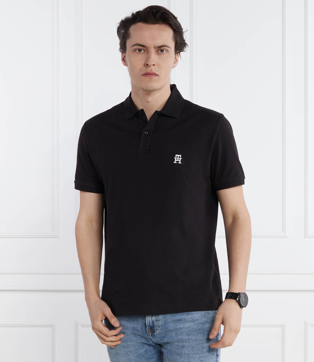 Поло Tommy Hilfiger - черный(MW0MW34783)