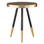 Столик Bergenson Bjorn Hedda, 40 см, черный/матовое золото