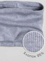 Шапка детская осенняя на завязках и снуд