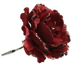 GAEM Цветок искусственный "Роза" (на клипсе), L15 W15 H13 см