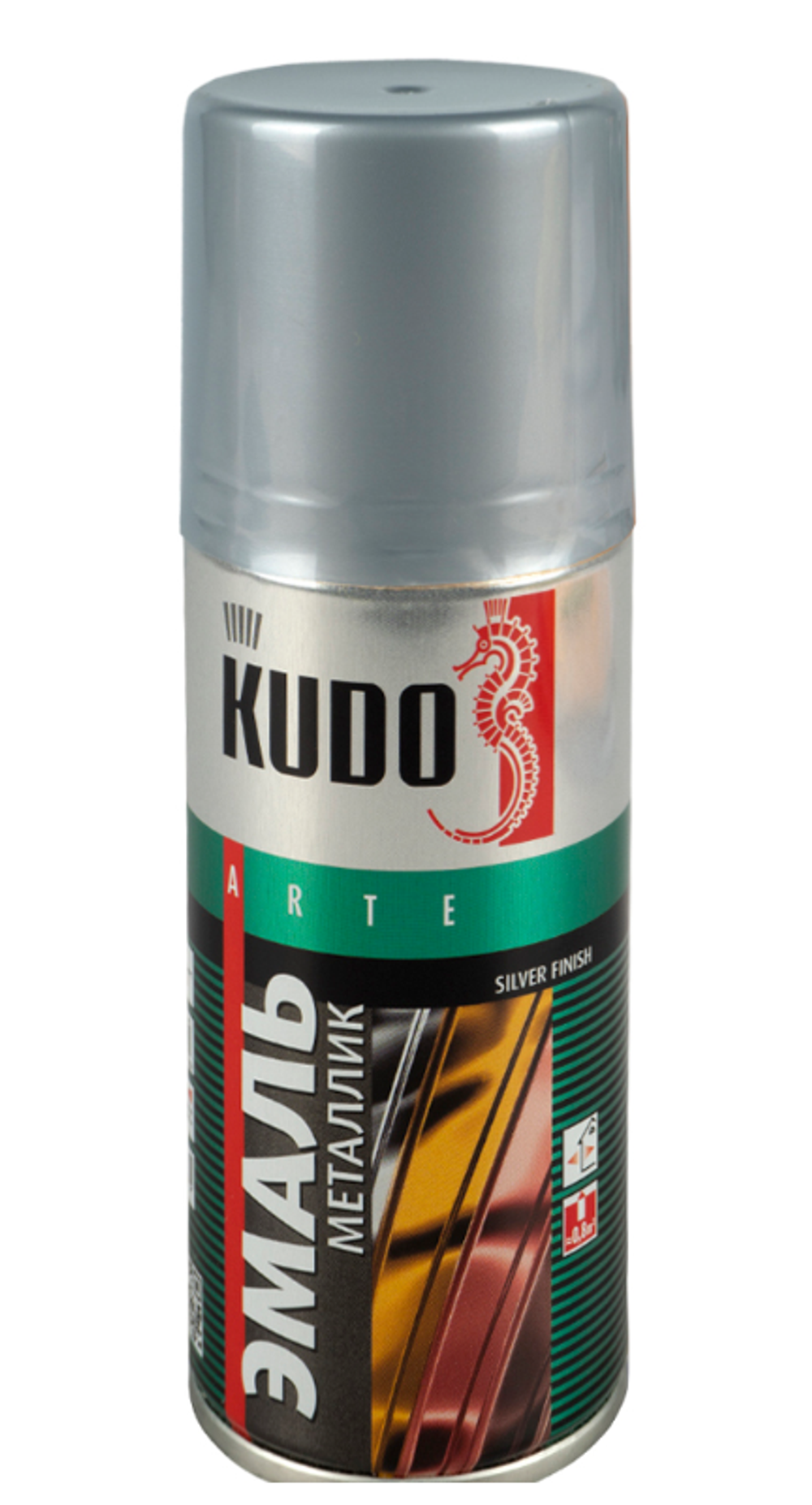 Аэрозольная акриловая краска металлик Kudo, 210 мл