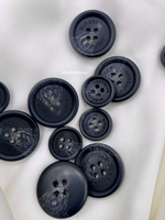 Пуговицы черные матовые БАРБ на прокол