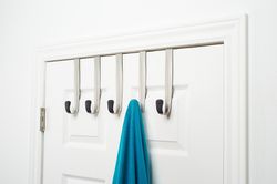 Вешалка надверная Schnook, черная-никель, 43 см, 5 крючков