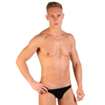 Набор из 4 черных мужских трусов-слипов с заниженной посадкой (Размер: L) (Цвет: черный)