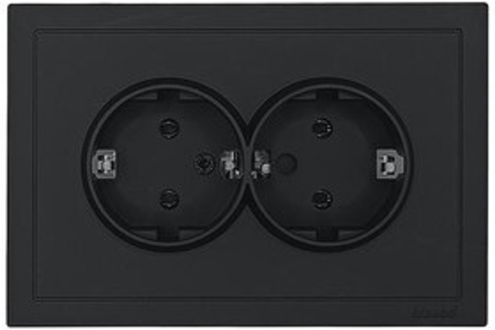 ZIMA Розетка двойная 704-4200-128BQC