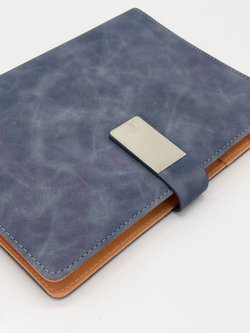 Блокнот-органайзер А5 в линейку на кольцах 80 л графит (5923-4)