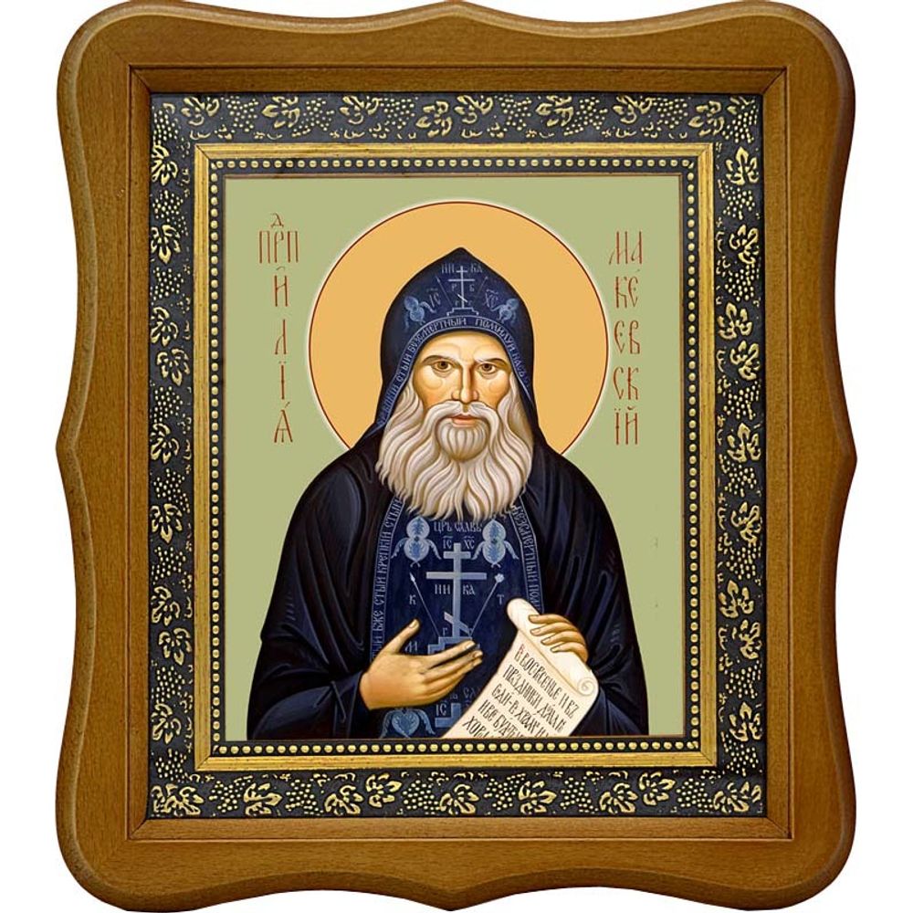 Илия Макеевский (Ганжа) преподобный. Икона на холсте.