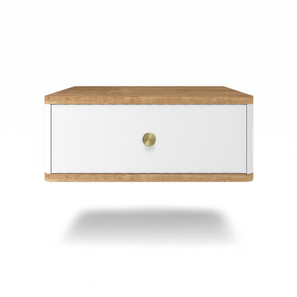 Тумба прикроватная подвесная ROYAL 5300 эко (Дуб Кантри-р.золото)