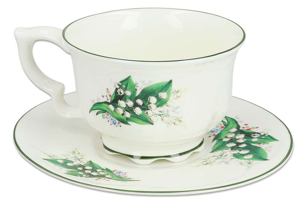 Чайная пара 340мл Carmani Ландыш