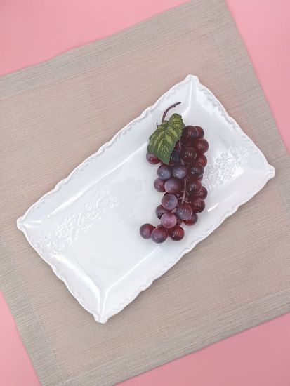 Блюдо прямоугольное 27,5х16 см. набор 4 шт. "Орнамент"