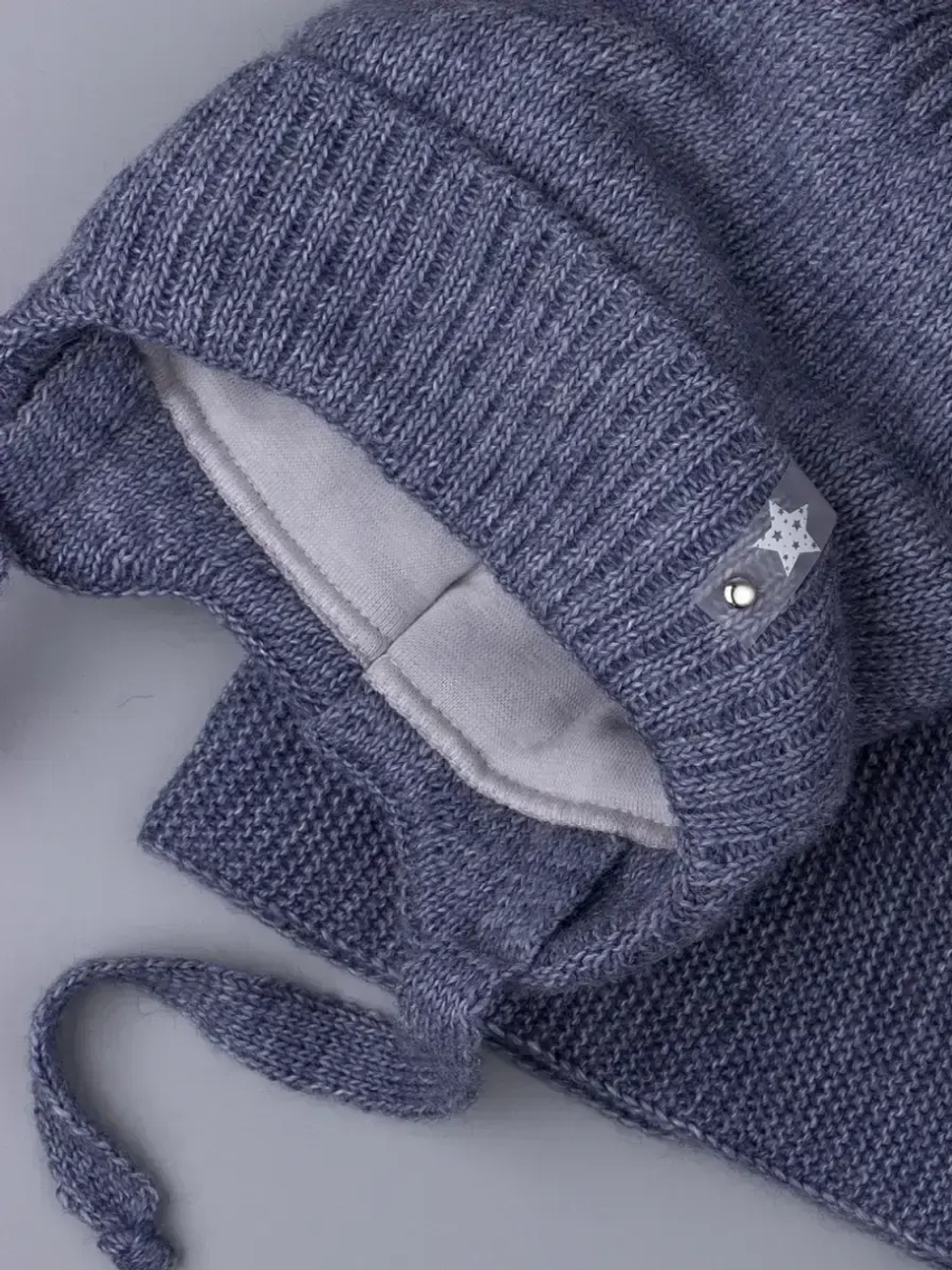 Шапка для мальчика зимняя вязаная и снуд