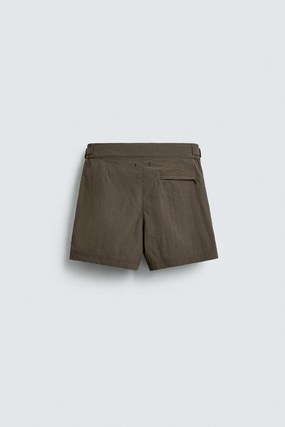 ZARA ПЛАВКИ С БОКОВЫМИ ЛЯМКАМИ, КОРИЧНЕВЫЙ
