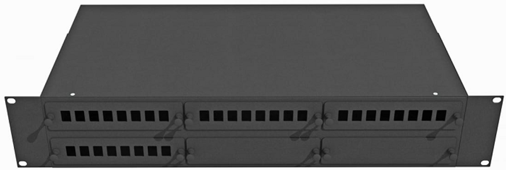 Кросс оптический стоечный  TopLAN КРС-Top-2U-32SC/DLC-BK