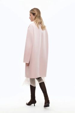 Пальто атласное ((Келли)), розовое