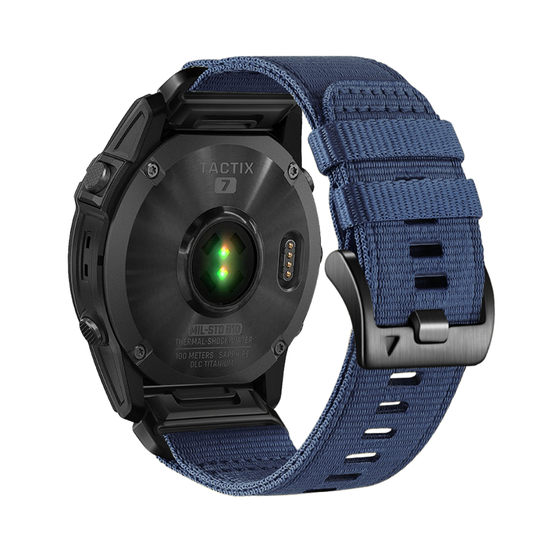 Ремешок QuickFit 26 мм для Garmin (циферблат 51мм) нейлоновый тактический (Синий)