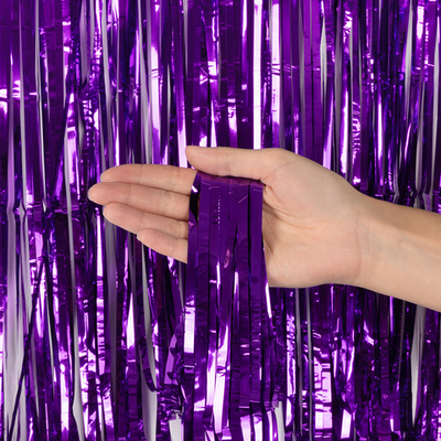 Занавес Дождик Фиолетовый, Металлик, 100*200 см