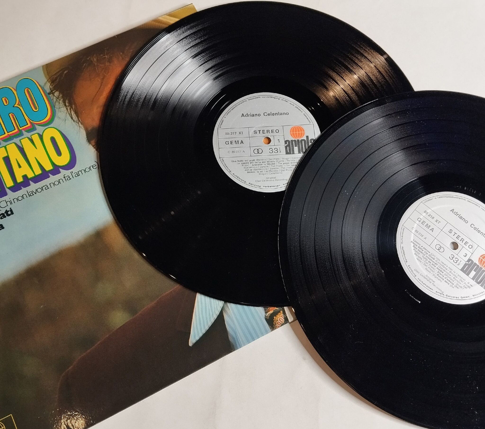 Винтажная виниловая пластинка LP Adriano Celentano Azzurro (Germany 1971) Buona Sera