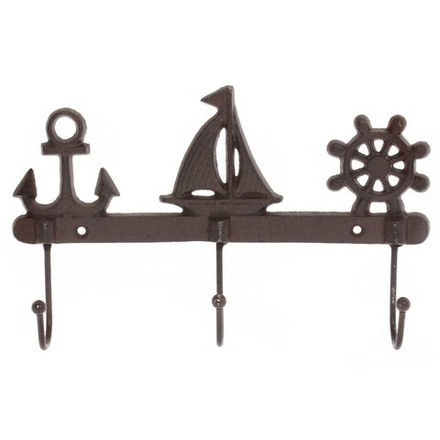 GAEM Вешалка на три крючка "Морская", L27,5 W5,5 H17,5 см