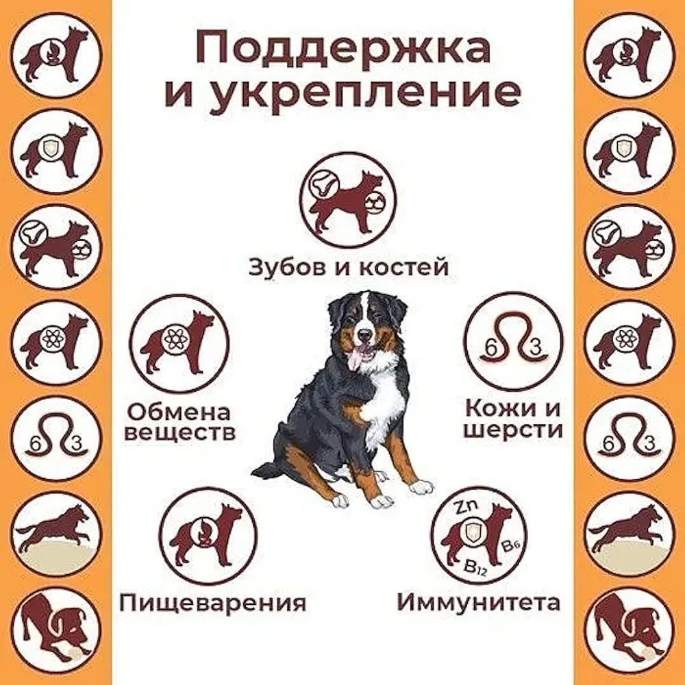 Уценка! Повр.упак. / Сухой корм Дилли для взрослых собак "Говяжья печень с овсянкой"