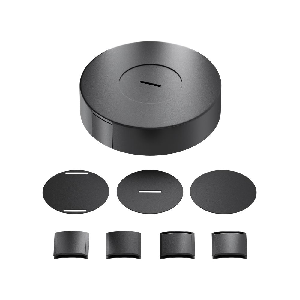 Потолочная чаша накладная с коннектором питания черная комплект Maytoni Parity TRA130SC-1B