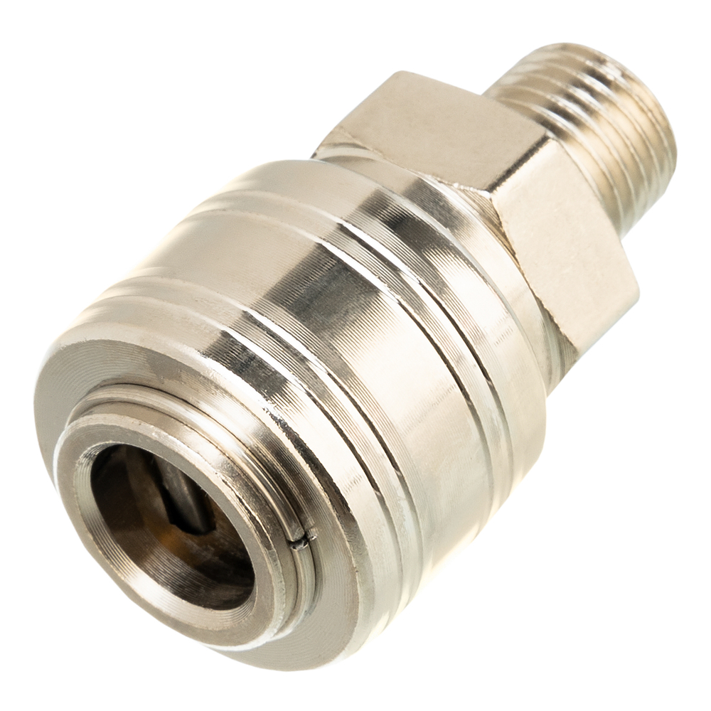 Муфта универсальная быстросъемная ("мама") 1/4, внешняя резьба, 2 шт, Stels