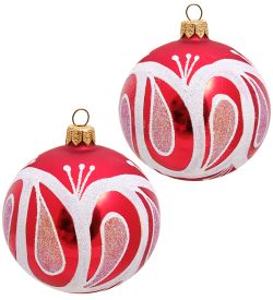 Элита НФШ-1219/1 Набор ел.украшений Шар 2шт «Вьюга» 85 мм