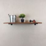 Настенные полки из натурального дерева в стиле Лофт