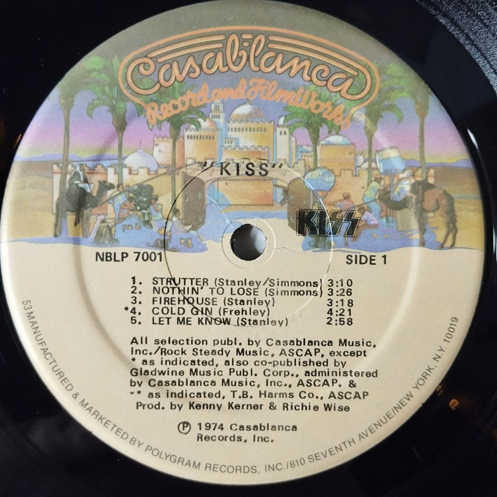 Винтажная виниловая пластинка LP Kiss Firehouse (USA 1985)