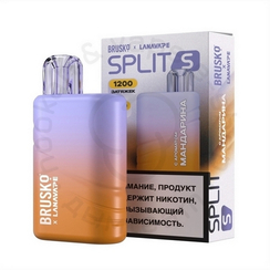 Одноразовая ЭСДН BRUSKO SPLIT S с ароматом мандарина, 20 мг/см3, 2 мл (М)