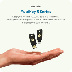Yubico YubiKey 5C — Ключ безопасности для двухфакторной аутентификации (USB-C) Защитите свои онлайн-аккаунты с помощью FIDO-сертифицированного решения