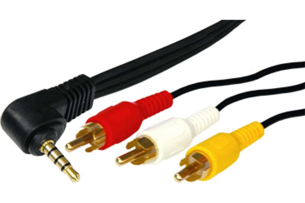 Шнур REXANT Стерео 3,5 мм 4C - 3 RCA, длина 1,5 мeтра 17-4412-4