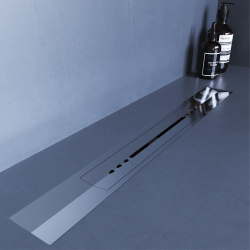 Душевой трап, обрезной, V-образный, сатин RGW SDR-53S (600)