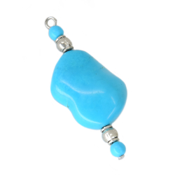 Кулон "Имитация" бирюза