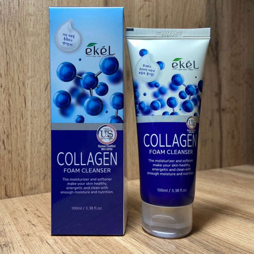 Пенка для умывания Ekel Collagen Foam Cleanser с коллагеном 100 мл