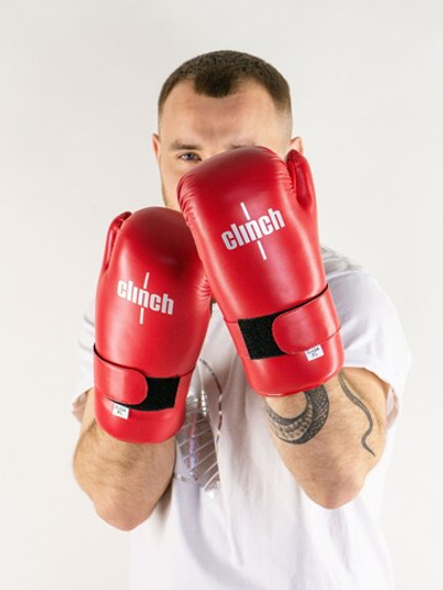 C524 Перчатки полуконтакт Clinch Semi Contact Gloves Kick красные