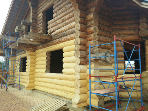 Шлифовка сруба