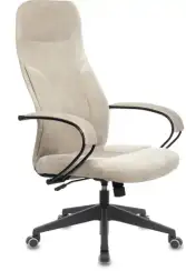 Кресло руководителя Бюрократ CH-608Fabric песочный Light-21 крестов. пластик