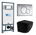 Унитаз с инсталляцией WeltWasser MARBERG 507 + MERZBACH 043 MT-BL + MAR 507 RD